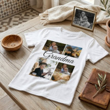5-Foto-Collage modernes Layout individuelles T-Shi