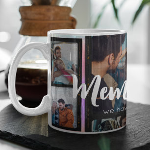5 Foto-Collage Paar Romantisch Modern Elegant Kaffeetasse