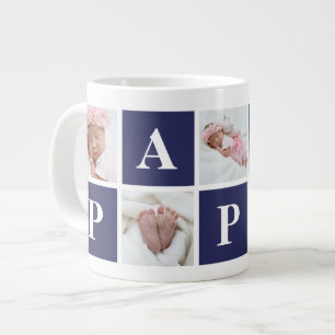 5 Foto Collage Papa Spezielle Kaffeepuppen Jumbo-Tasse