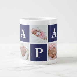 5 Foto Collage Papa Spezielle Kaffeepuppen Jumbo-Tasse