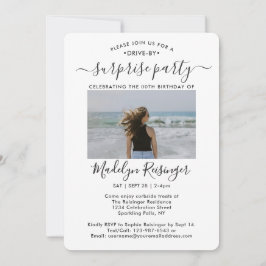 5-Foto-Drive-by-Überraschung Geburtstagsparade Einladung