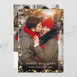 5 FOTO Frohe Weihnachten Gold Sparkle Gruß