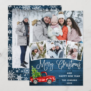5 Foto Frohe Weihnachten Rotes Farm Truck