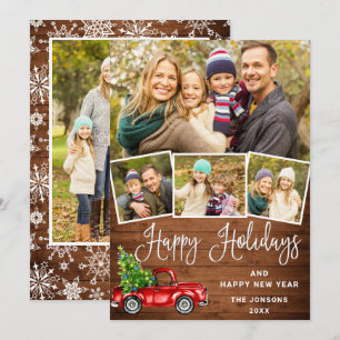 5 Foto Frohe Weihnachten Rotes Farm Truck