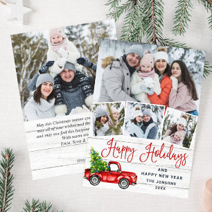 5 Foto Frohe Weihnachten Rotes Farm Truck