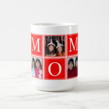 5 FOTO Individuelle Collage MUTTER Tasse