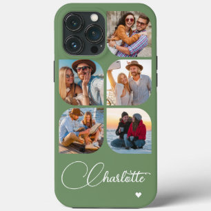 5 Foto Moderner Trendiger Einfacher Personalisiert Case-Mate iPhone Hülle
