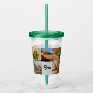 5 Foto personalisierter Tumbler Acryltrinkbecher