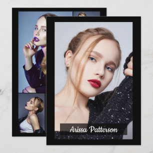 5-Foto-Schauspieler Modell 5.12x18.5 Comp/Zed-Kart Einladung