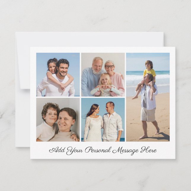 5 FotoCollage Ihre eigene Grußkarte hinzufügen (Vorderseite)