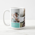 5 FotoCollage Kaffeetasse<br><div class="desc">Benutzerdefinierte Tasse,  die mit Ihrem Text und fünf Fotos personalisiert werden kann.</div>