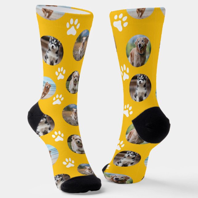 5 Fotomaterial Collage für Haustiere machen Ihr ei Socken (Gewinkelt)