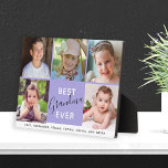 5 Fotos Beste Oma-Ewigkeit Fotoplatte<br><div class="desc">Gib Deiner Oma dieses schöne Sake-Schild für ihren Geburtstag,  Weihnachten oder Großelterntag. Personalisieren Sie mit 5 Fotos ihrer Enkel und ihren Namen. "Best Oma Ever" wird mit modernem handgeschriebenem Text betont.</div>