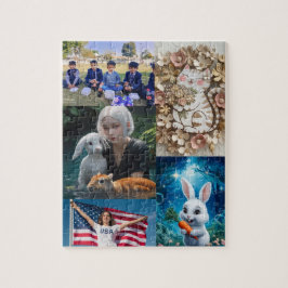 5 Fotos personalisieren Puzzle, Collage Foto Puzzle