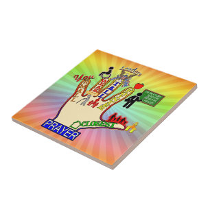 5 FÜNF FINGER-GEBETS-HILFE FLIESE