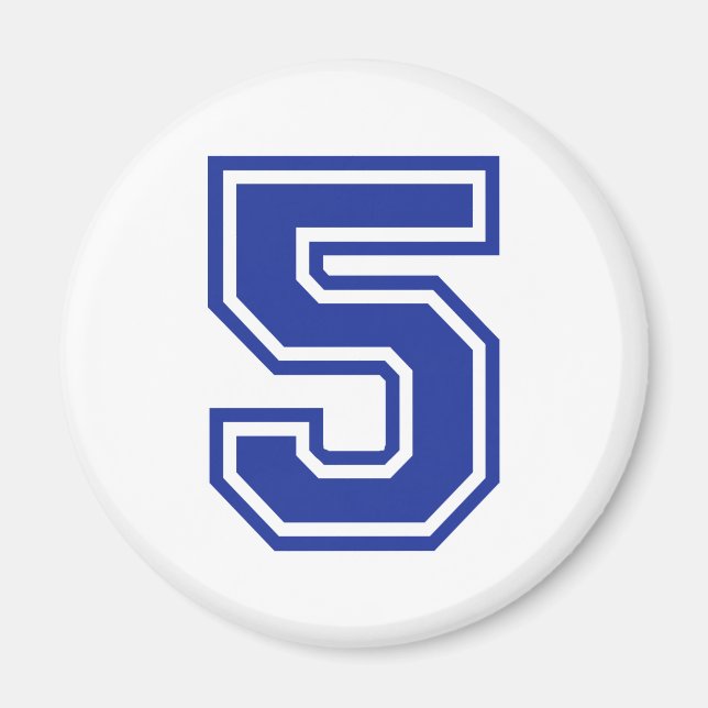 5 - Fünf Magnet (Vorne)