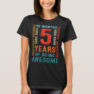 5. Geburtstag 5 Jahre alt 5 Jahre Phantastisch 1 T-Shirt
