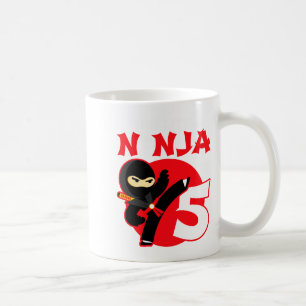 5. Geburtstag 5 Jahre alte Kinderparty Kleiner Nin Kaffeetasse