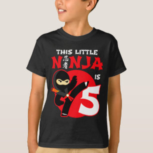 5. Geburtstag 5 Jahre alte Kinderparty Kleiner Nin T-Shirt