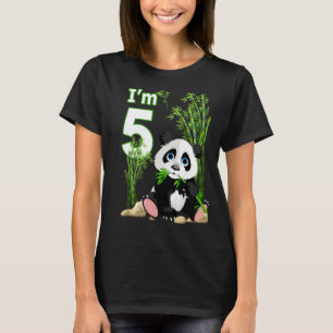 5. Geburtstag 5 Jahre altes Party Tier Panda 8 T-Shirt