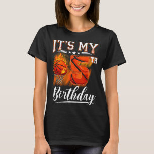5. Geburtstag Basketball Thema 5 Jahre alter Gebur T-Shirt