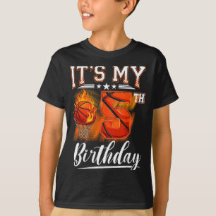 5. Geburtstag Basketball Thema 5 Jahre alter Gebur T-Shirt