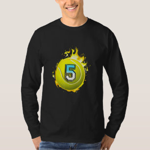 5 Geburtstag Beruflicher Tennisspieler T-Shirt