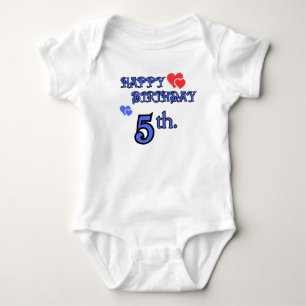 5. Geburtstag Bodysuit Baby Strampler