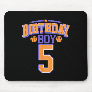 5. Geburtstag Boy Bysketbyll Lover 5 Jahre alter T Mousepad