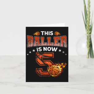 5. Geburtstag Boys Bysketbyll Spieler gibt 5 Jahre Karte