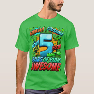 5. Geburtstag Comic-Stil Toll seit 2018 5 Jahre T-Shirt