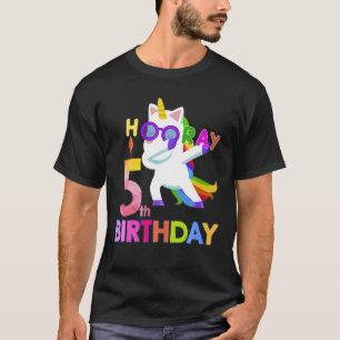 5. Geburtstag Dabbing Einhorn Geburtstag 5 Jahre a T-Shirt