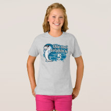 5. Geburtstag des Kindes Dieses Coole Delphin ist 