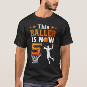 5. Geburtstag dieser Baller ist jetzt 5 Basketball T-Shirt