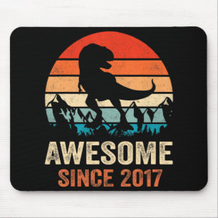 5. Geburtstag Dinosaurier 5 Jahre Junge Kinder Pha Mousepad