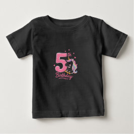 5. Geburtstag Einhorn Kleinkind T-Shirt