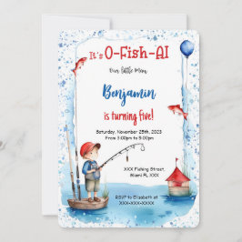 5. Geburtstag Fischen Einladung