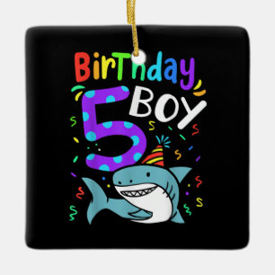 5. Geburtstag Fünf Jahre alt, Haigeschenke Keramikornament
