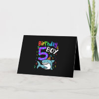 5. Geburtstag Fünf Jahre altes Haigeschenk