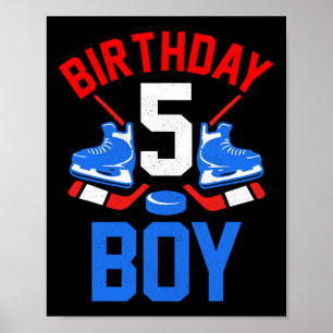 5. Geburtstag für Mädchen Jungen 5 Jahre alter Eis Poster