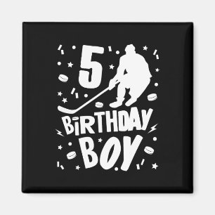 5. Geburtstag Junge Eishockey Kinder 5 Jahre altes Magnet