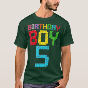 5. Geburtstag Junge Meisterbauer 5 Jahre alter Blo T-Shirt