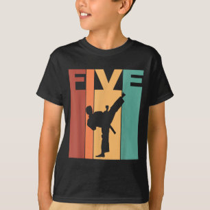 5. Geburtstag Karate Taekwondo Thema 5 Jahre alt T-Shirt