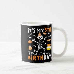 5. Geburtstag Kinder lustiges Skelett 5. Geburtsta Kaffeetasse