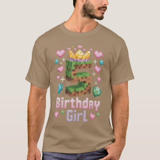 5. Geburtstag Mädchen Gaming Piel Zahl Party 5 Jah T-Shirt