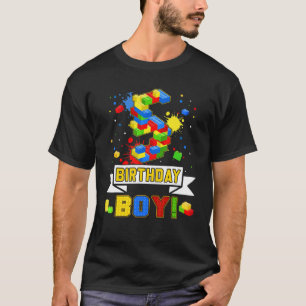 5. Geburtstag Master Builder 5 Jahre alt Blockgebä T-Shirt