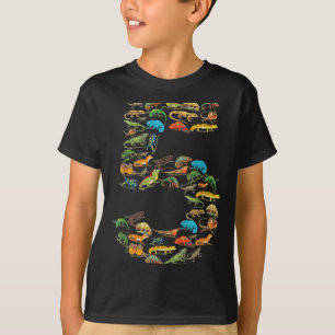 5. Geburtstag Reptilien Echsen 5 Jahre alter Gebur T-Shirt