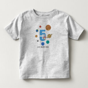 5. Geburtstag Sonnensystem Planet Kleinkind T-shirt