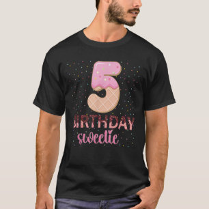 5. Geburtstag Sweetie Ice Cream Girl 5 Jahre alt B T-Shirt