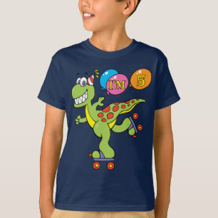 5. Geburtstags-Dinosaurier T-Shirt